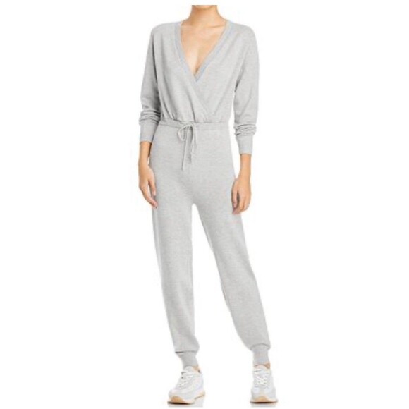 Aqua Grey Crossover Sweater Jumpsuit Size Small NWT $88 - Picture 1 of 7